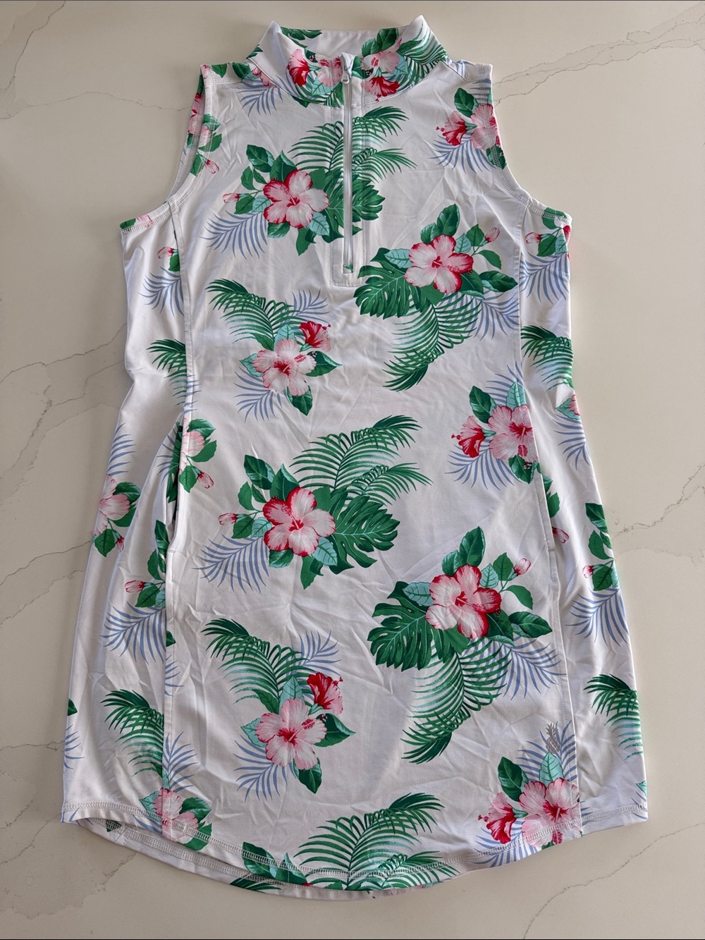 Tommy Bahama Golf Tennis Athletic Floral Print Dress